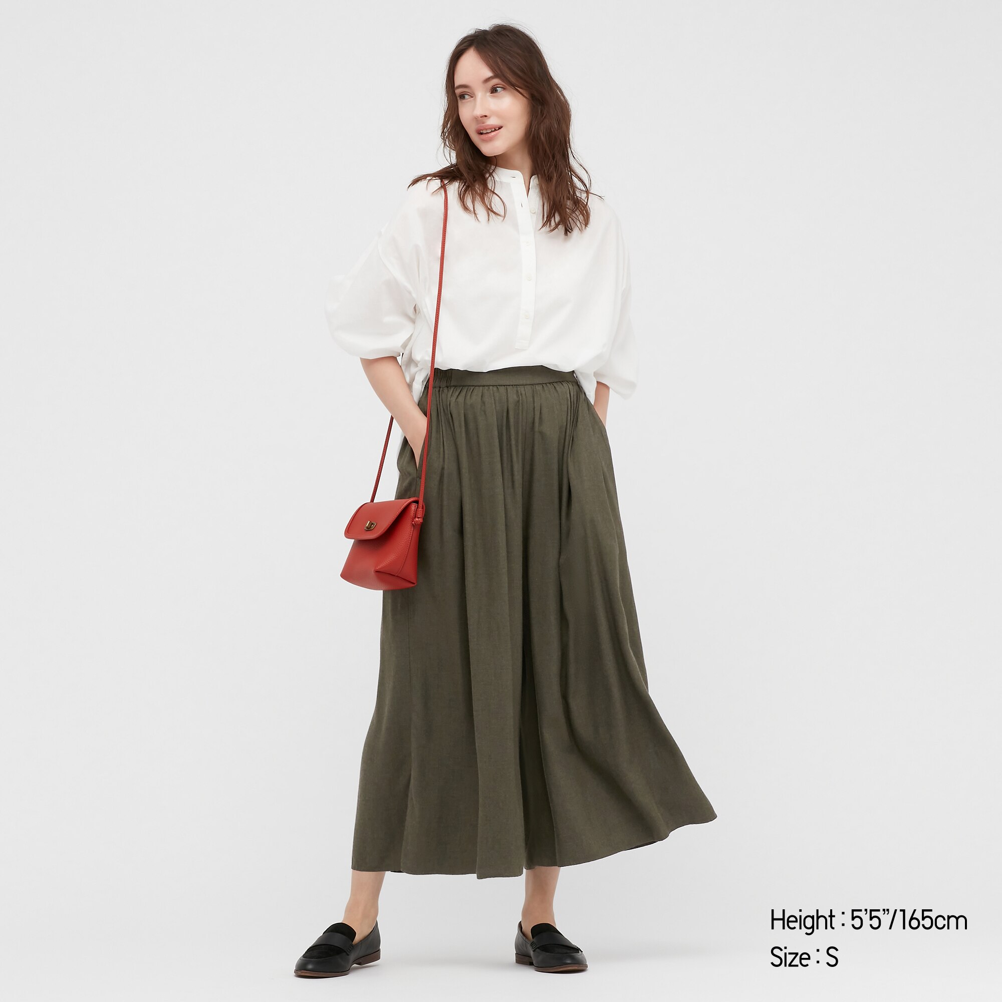 Gather Skirt Pants