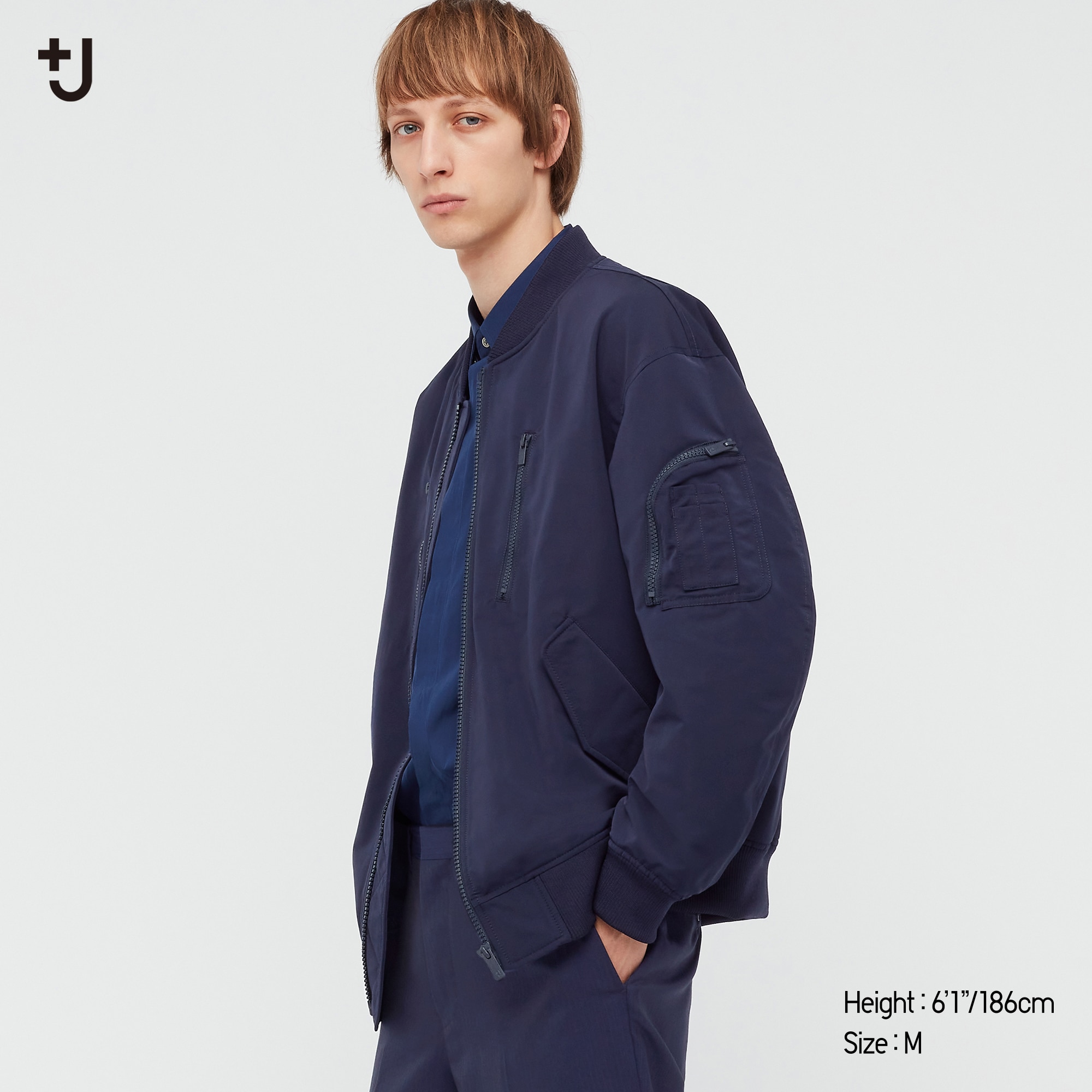 Jil Sander J Uniqlo Oversized Bomber Jacket Mens Fashion Coats Jackets  and Outerwear on Carousell