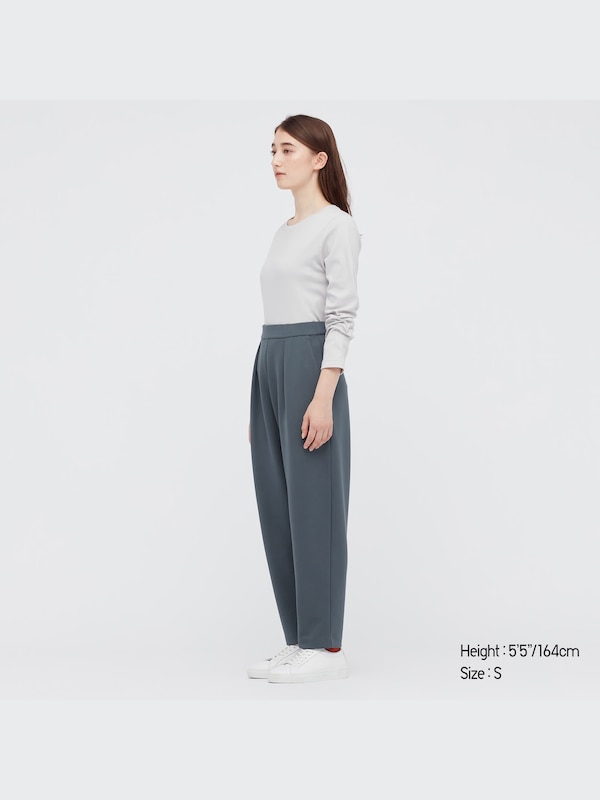 Stretch Double Face Tapered Pants