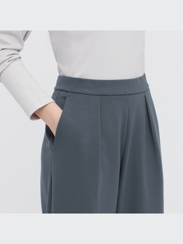 Stretch Double Face Tapered Pants