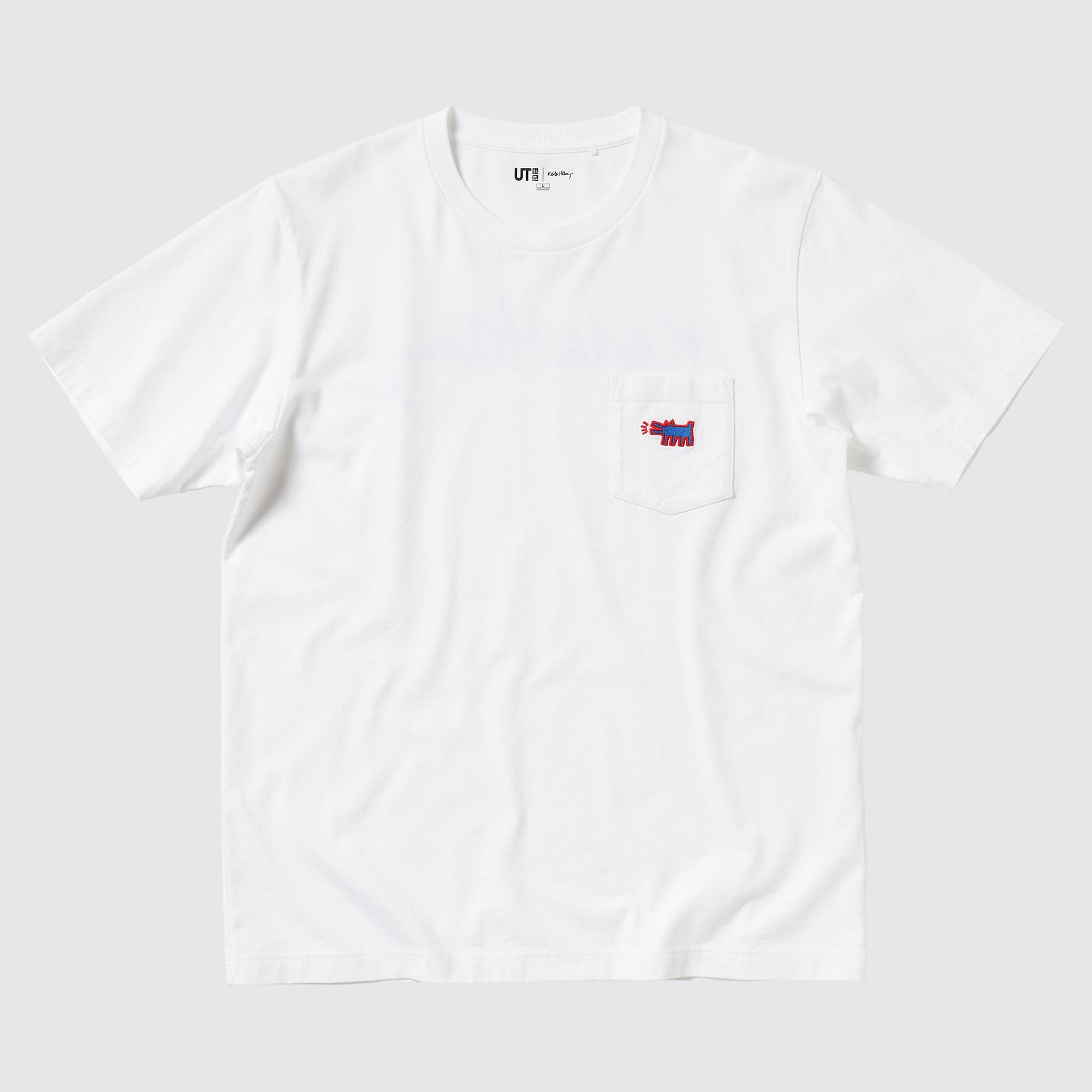 crew neck uniqlo x keith haring