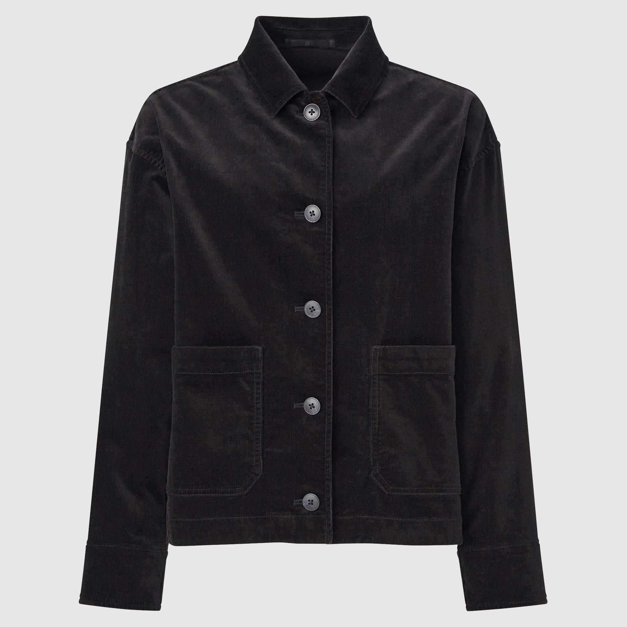 black womens corduroy jacket