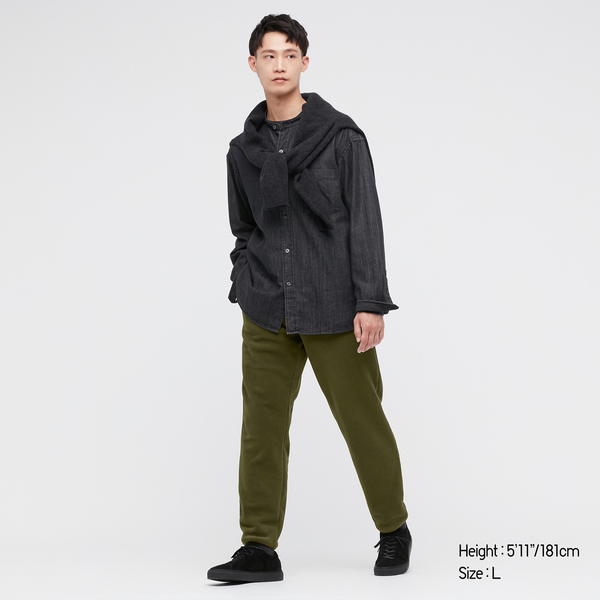MEN'S FLEECE EASY ANKLE PANTS | UNIQLO AU