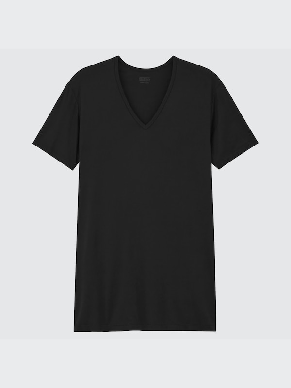 HEATTECH V Neck T-Shirt (Short Sleeve)