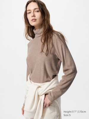 HEATTECH Fleece Turtleneck Long Sleeve T-Shirt