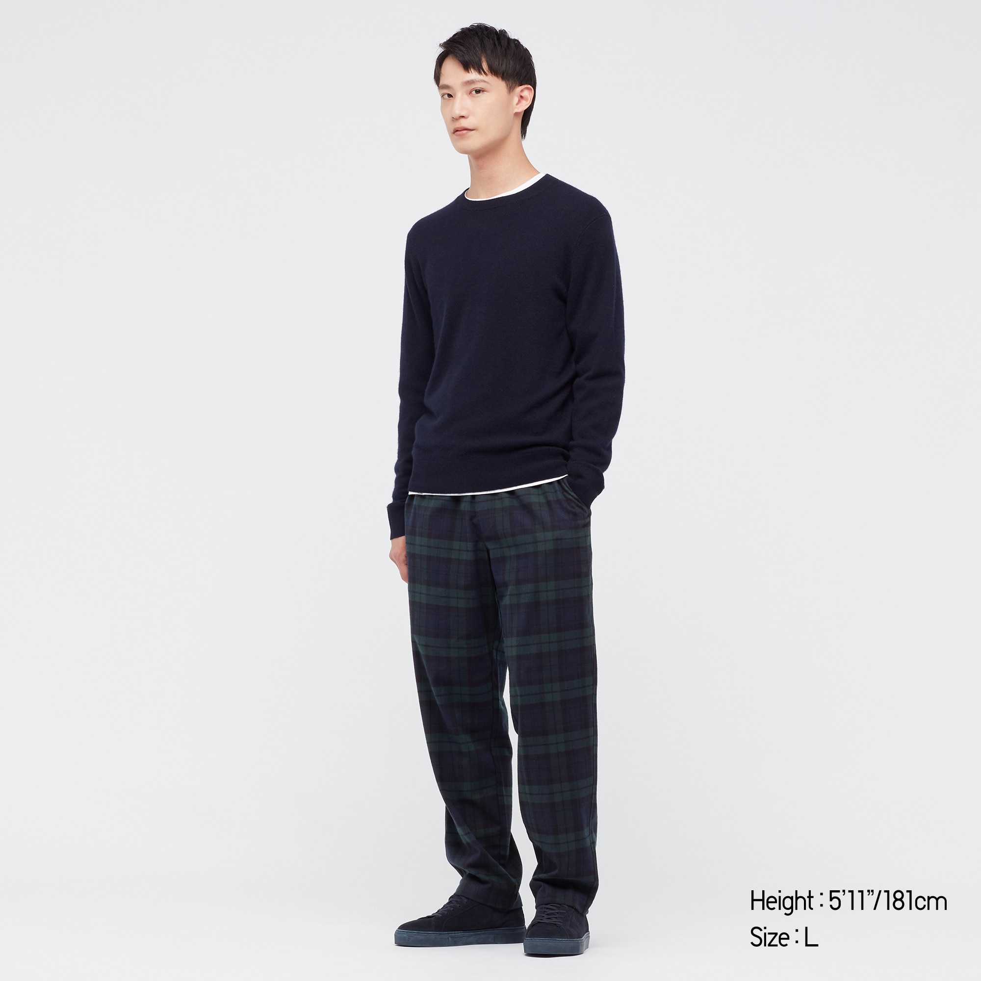 Uniqlo on sale checkered pants