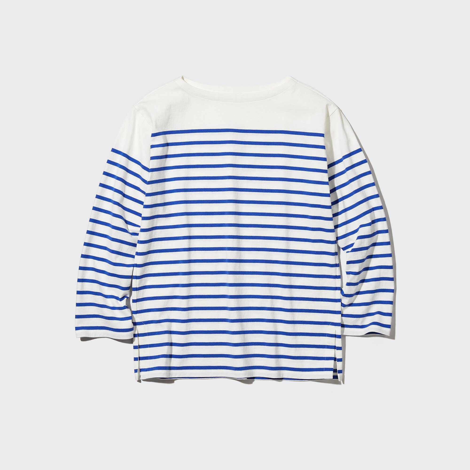 WOMEN'S STRIPED OVERSIZED LONG SLEEVE T 