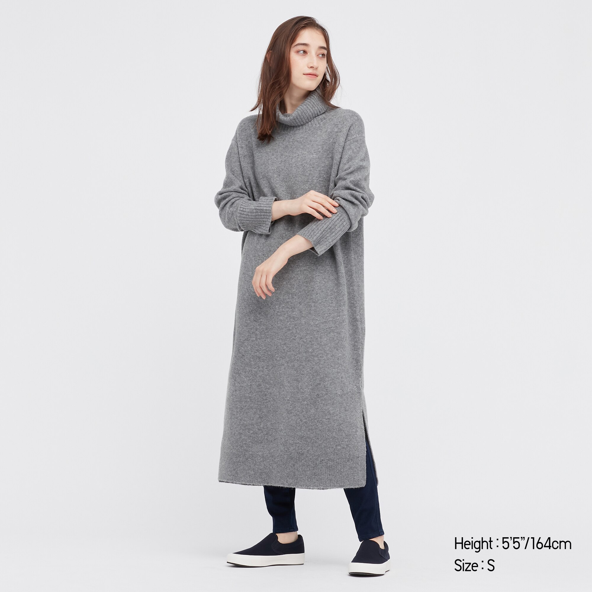 WOMEN'S SOUFFLE YARN TURTLENECK LONG 