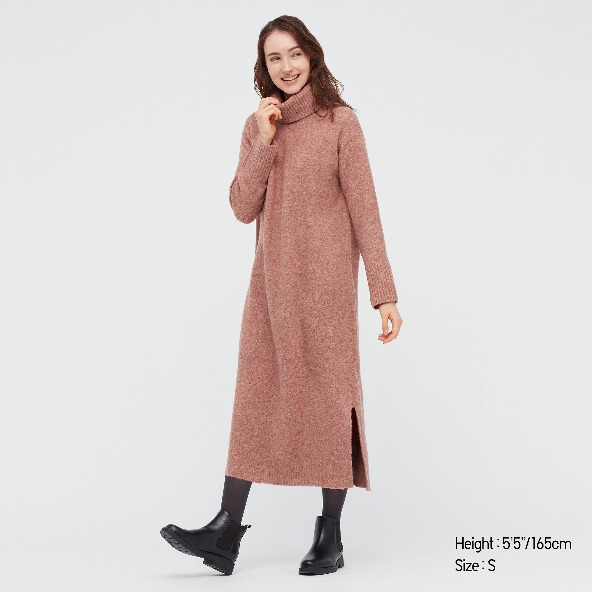WOMEN'S SOUFFLE YARN TURTLENECK LONG 