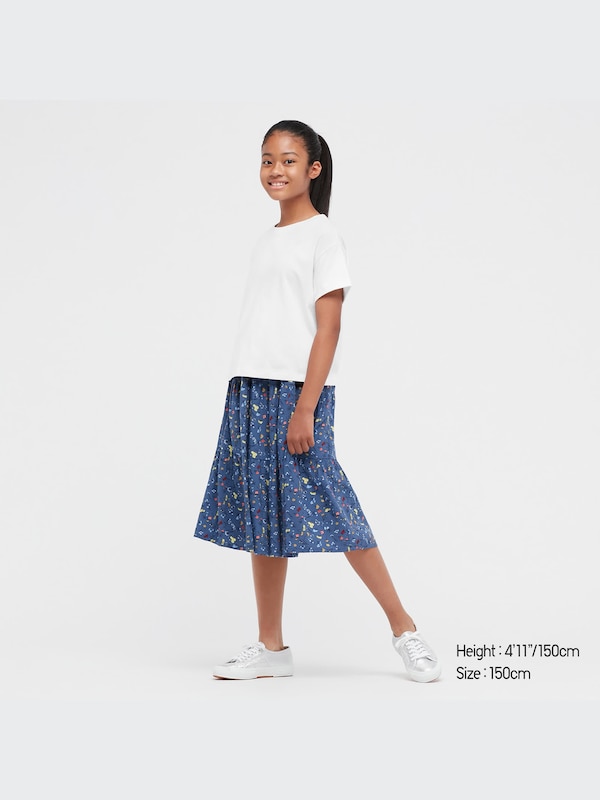 GIRLS AIRism Cotton Cropped Short Sleeve T-Shirt