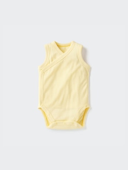Newborn Cotton Mesh Inner Sleeveless Bodysuit