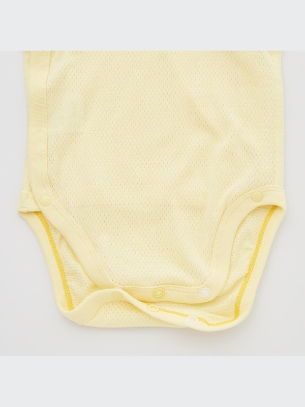 Newborn Cotton Mesh Inner Sleeveless Bodysuit