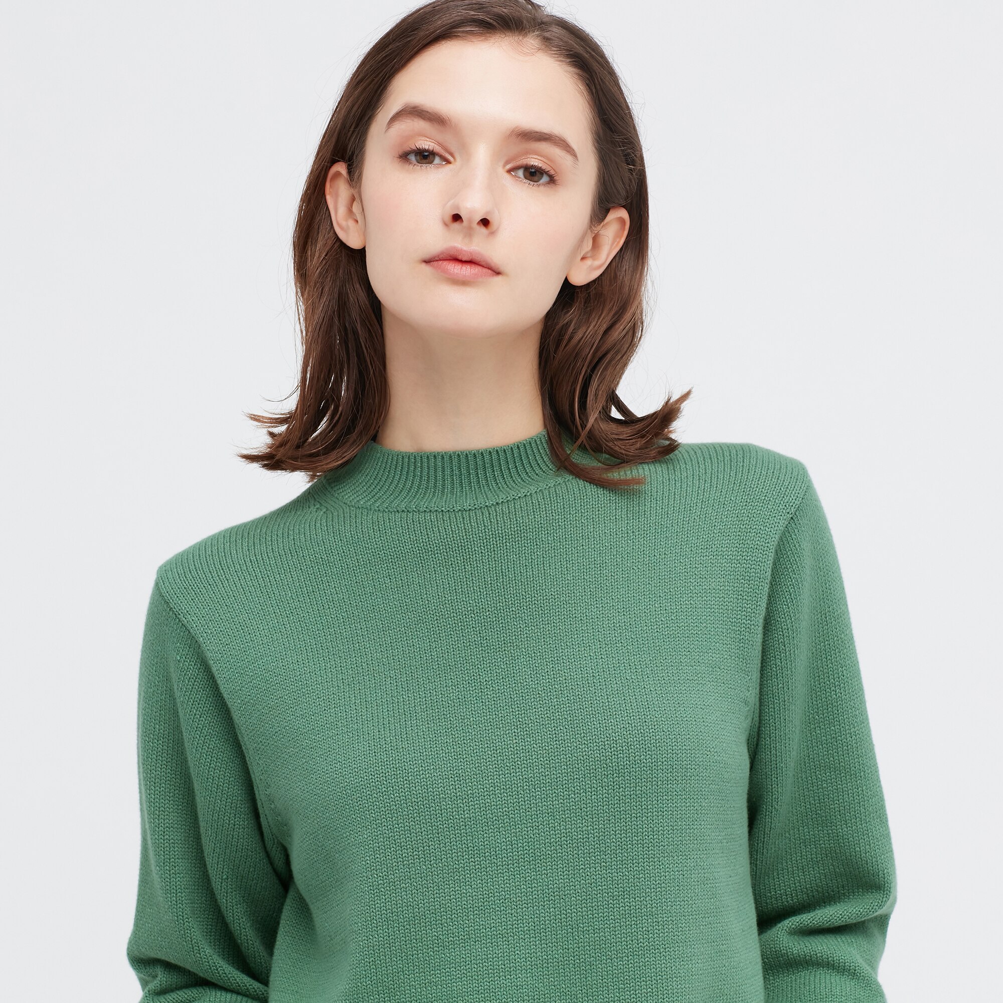WASHABLE MOCK NECK SWEATER | UNIQLO CA