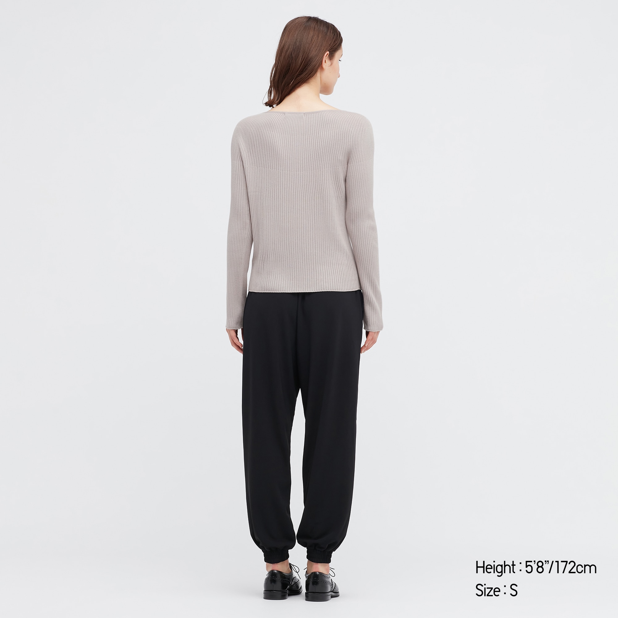 WOMEN S 3D KNIT RIBBED BOAT NECK SWEATER UNIQLO AU