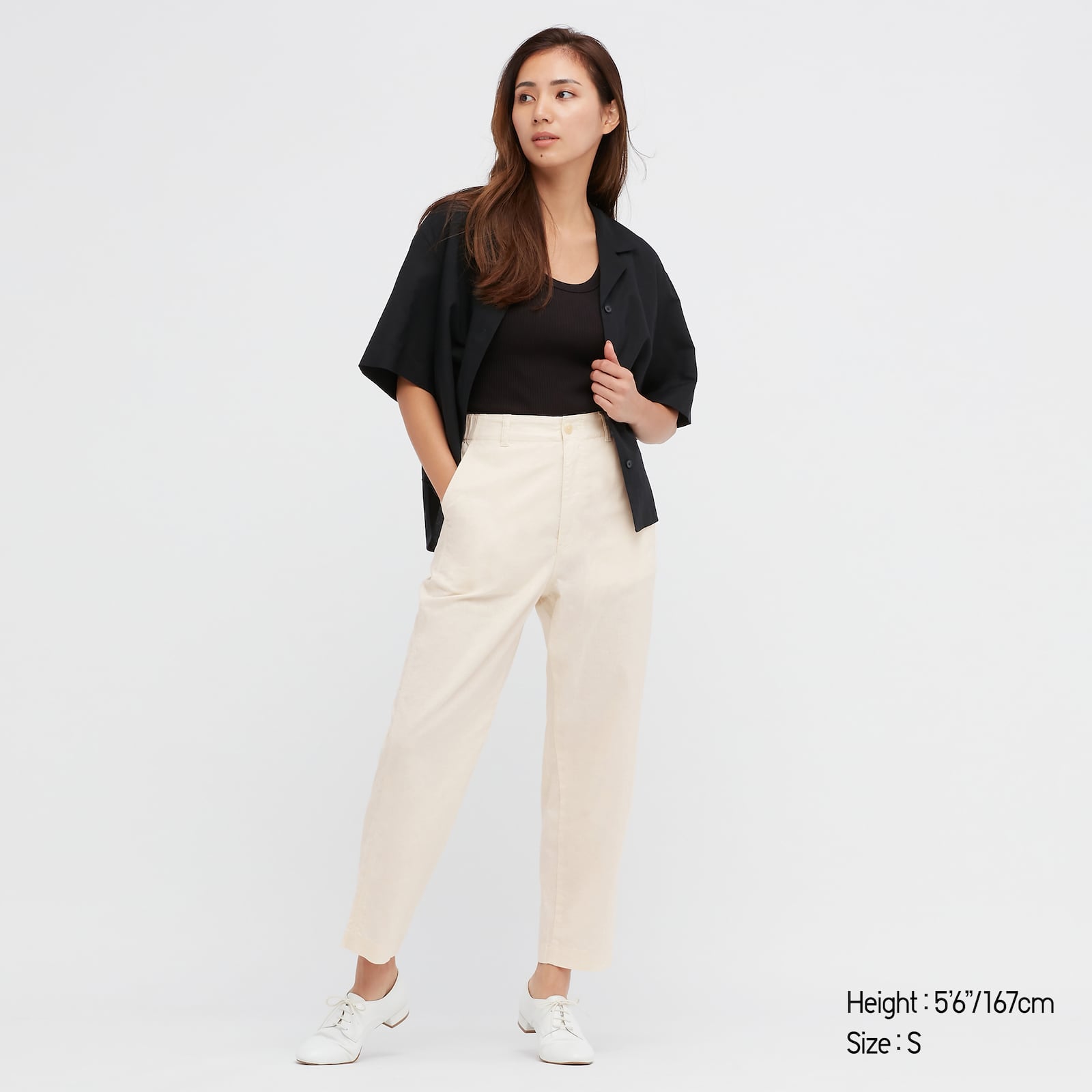 Linen Cotton Tapered Pants