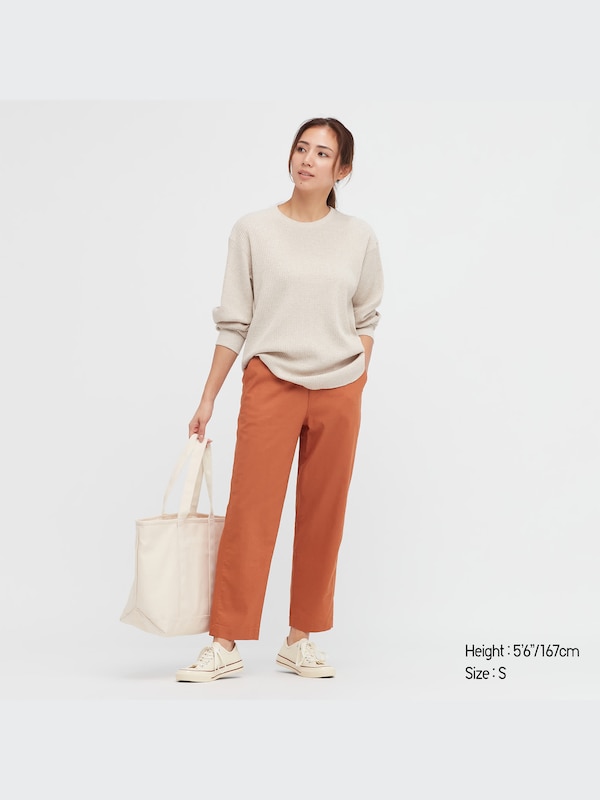Linen Cotton Tapered Pants