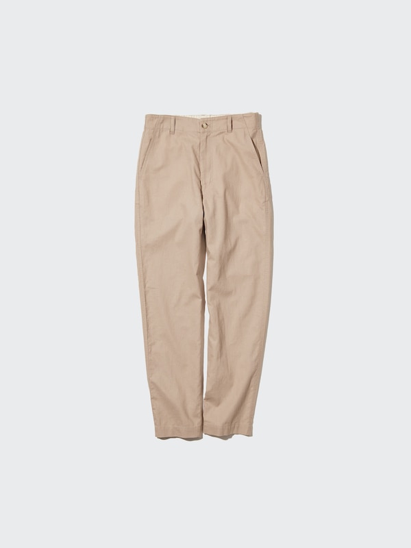 Linen Cotton Tapered Pants