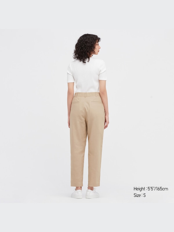 Linen Cotton Tapered Pants