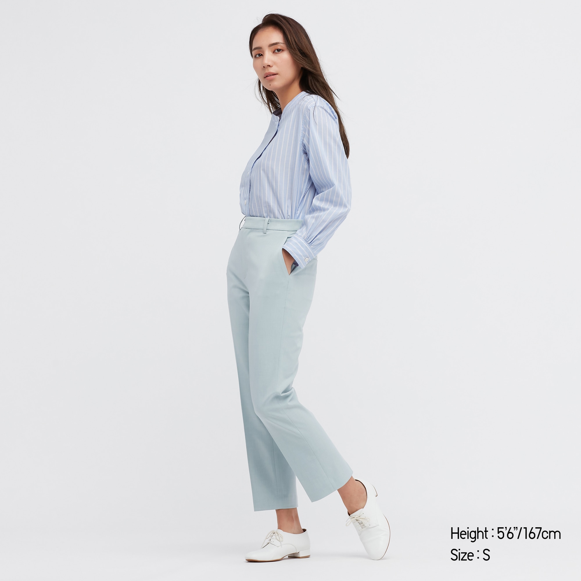 WOMEN'S COTTON RELAXED ANKLE PANTS | UNIQLO MY