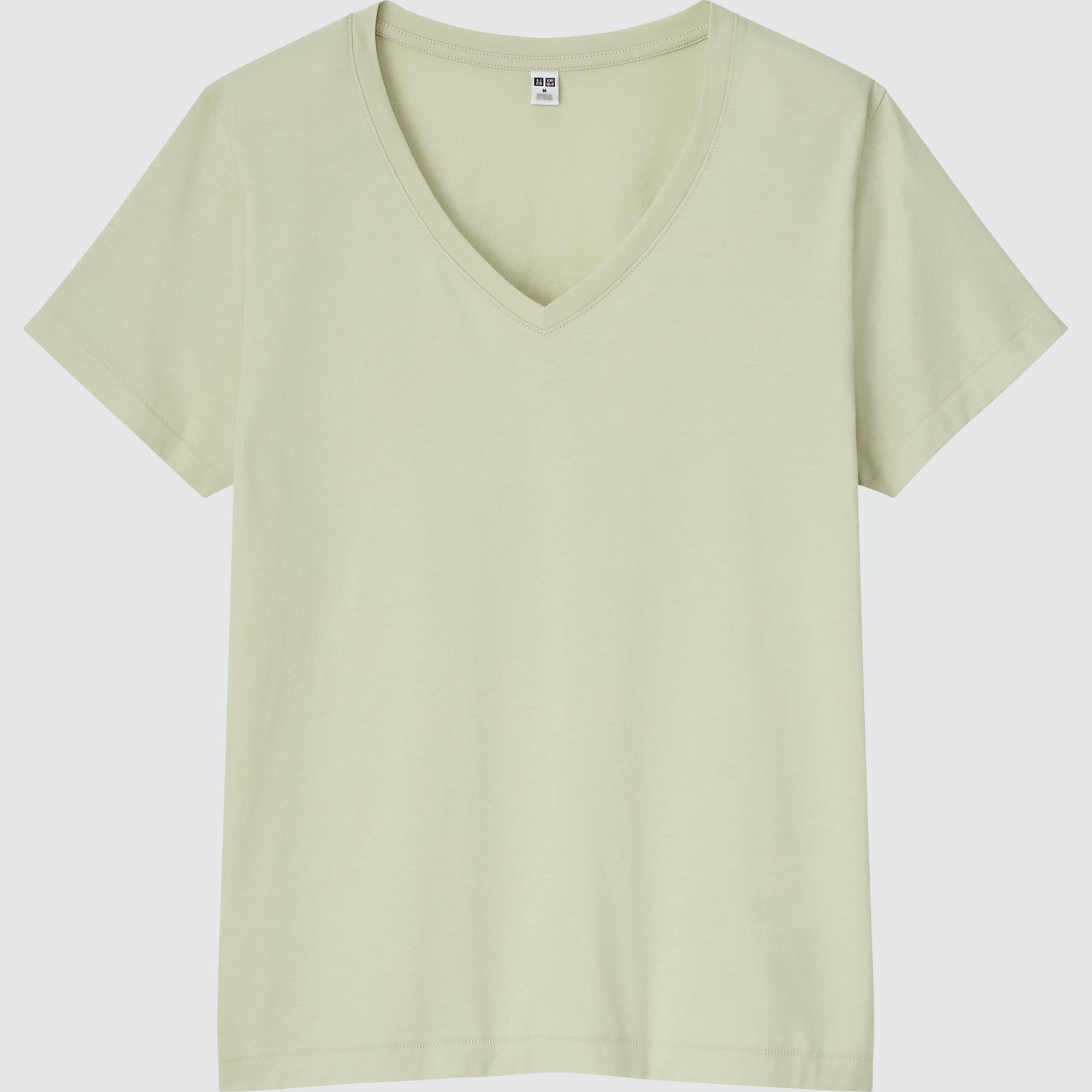 Dry Color V-Neck Short-Sleeve T-Shirt Uniqlo Women Sport & Swimwear Sportswear Sports T-shirts 
