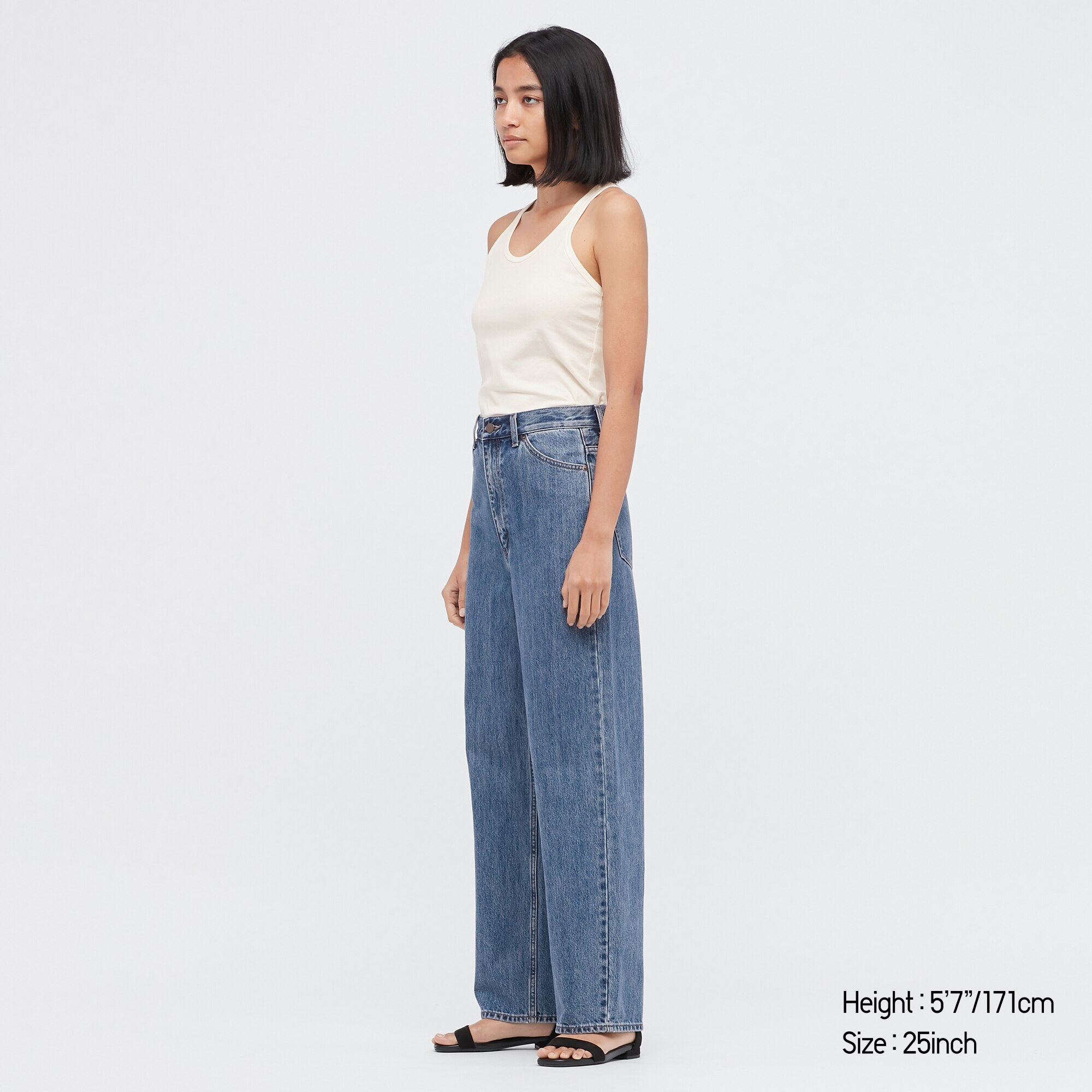 women uniqlo u wide fit jeans