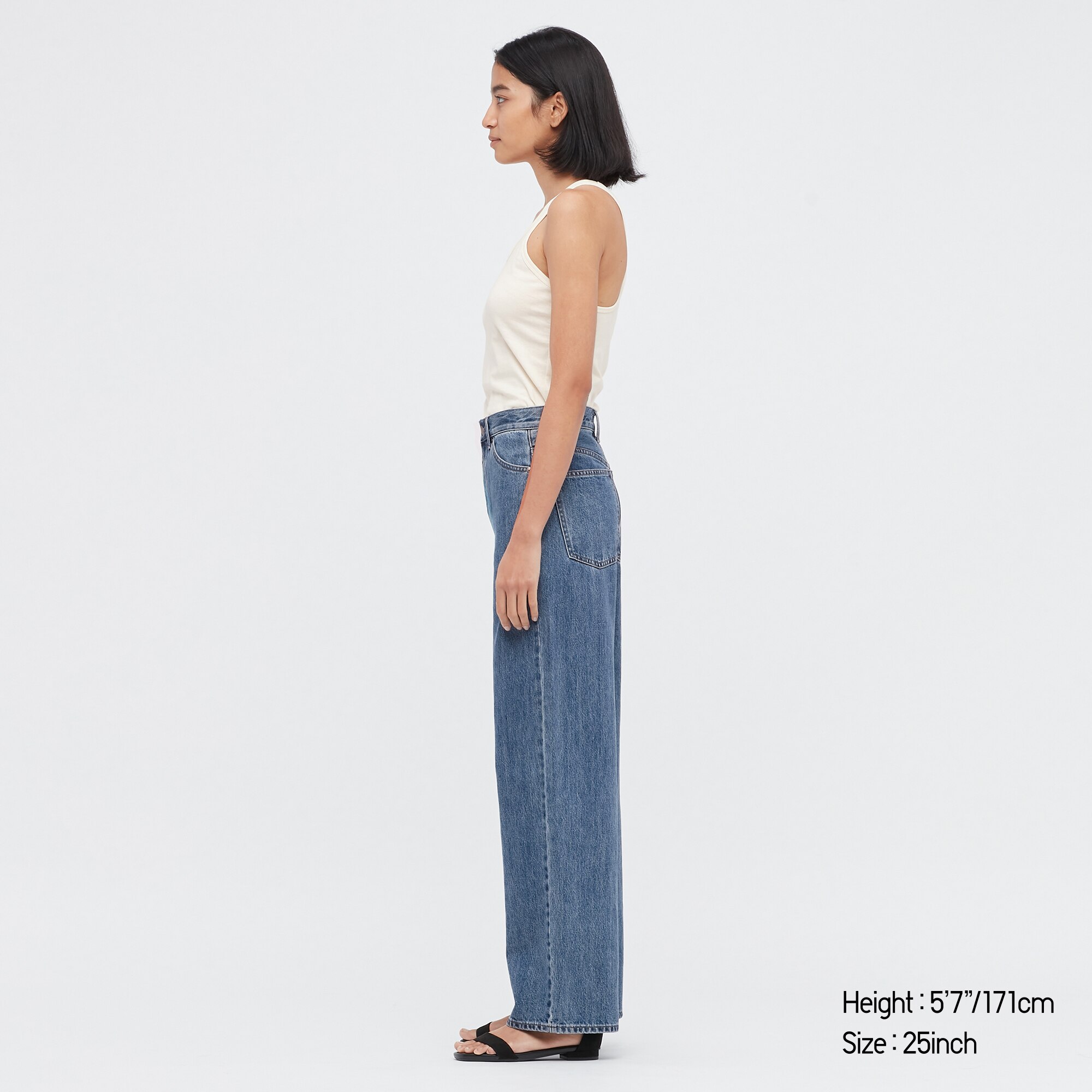 women uniqlo u wide fit jeans