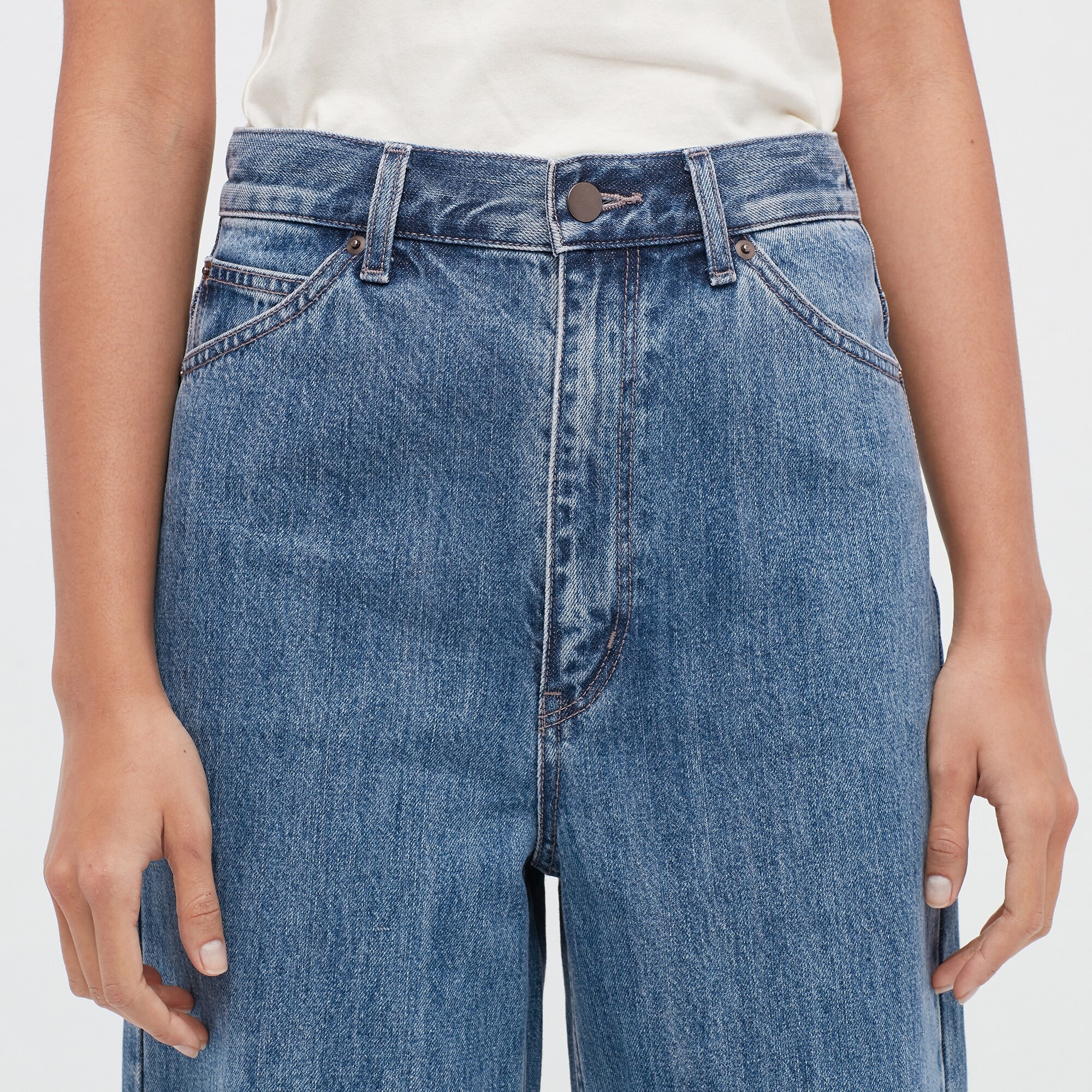 women uniqlo u wide fit jeans