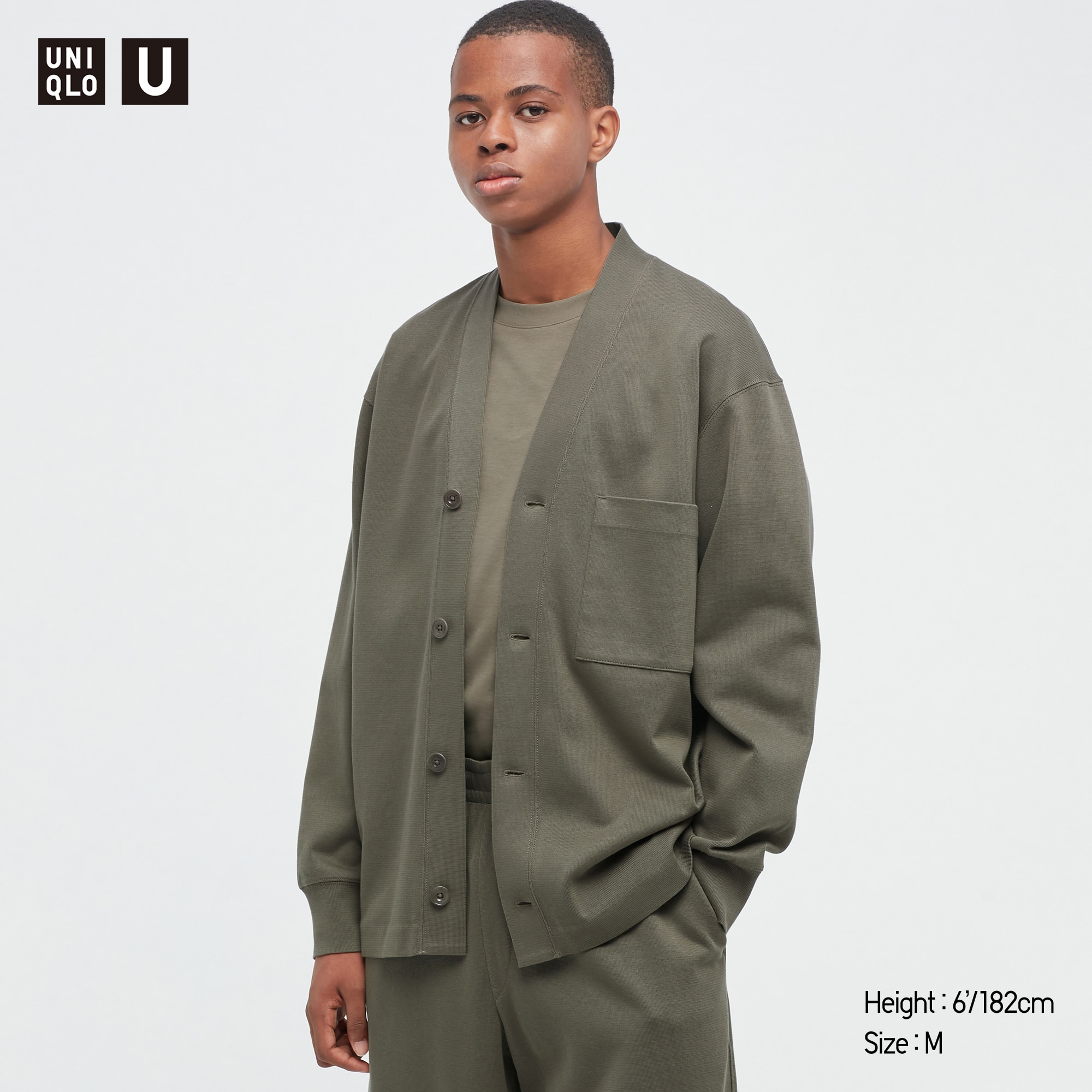 MEN'S UNIQLO U FRENCH RIB CARDIGAN 