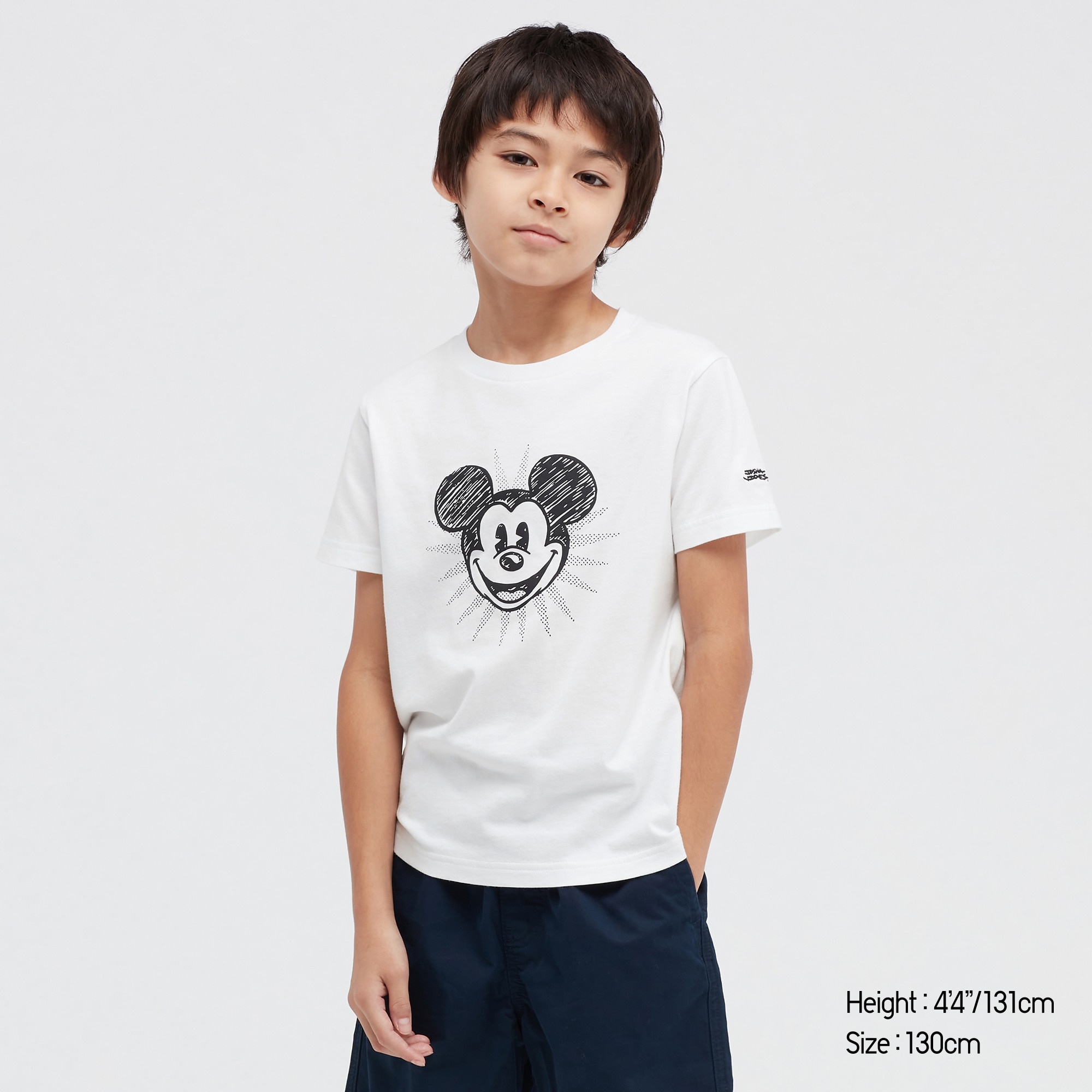 KIDS MONOCHROME MICKEY UT (SHORT SLEEVE 