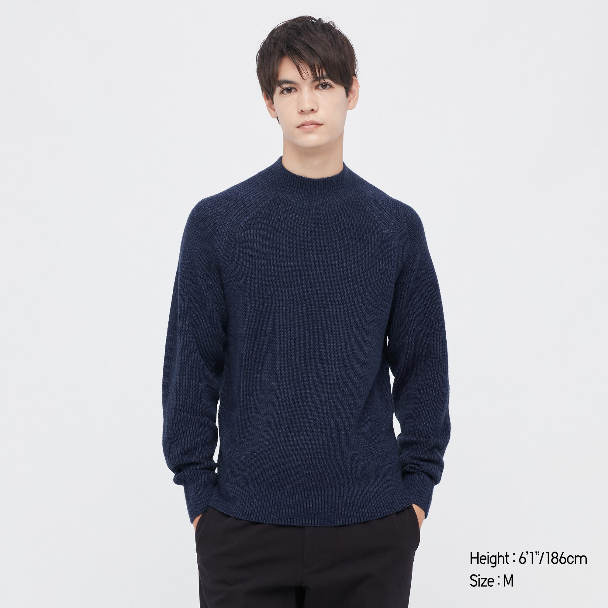 MEN'S WASHABLE MOCK NECK LONG SLEEVE 
