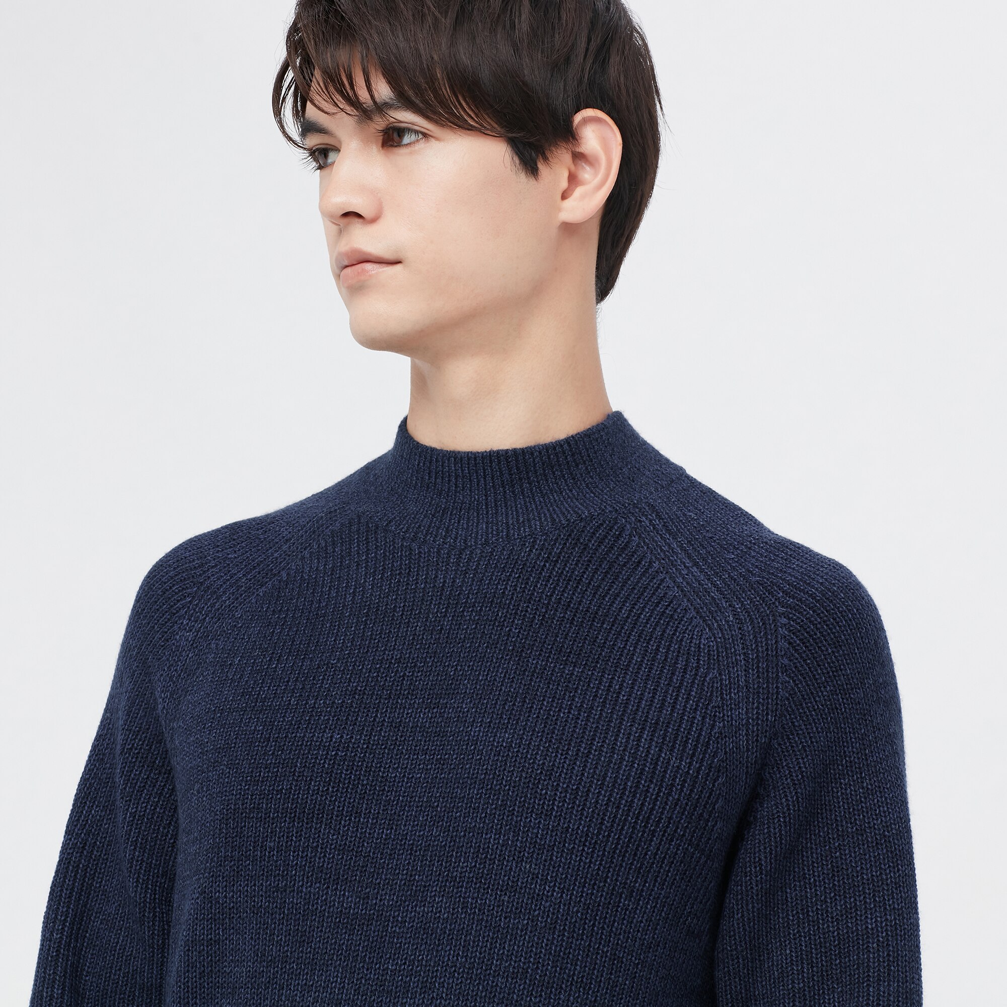 MEN'S WASHABLE MOCK NECK LONG SLEEVE 
