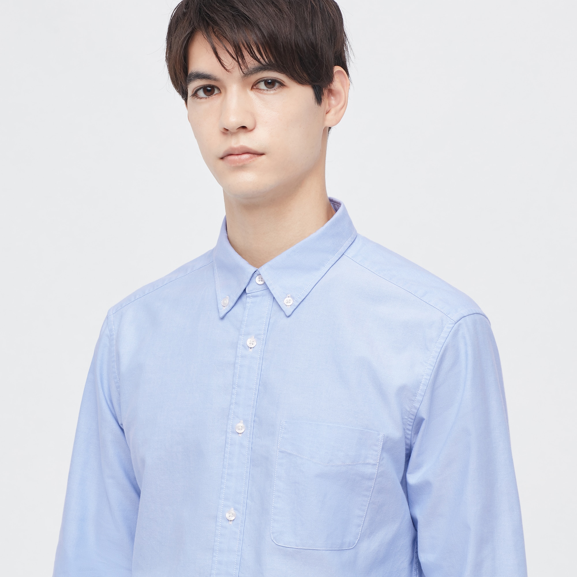 Uniqlo oxford sale short sleeve