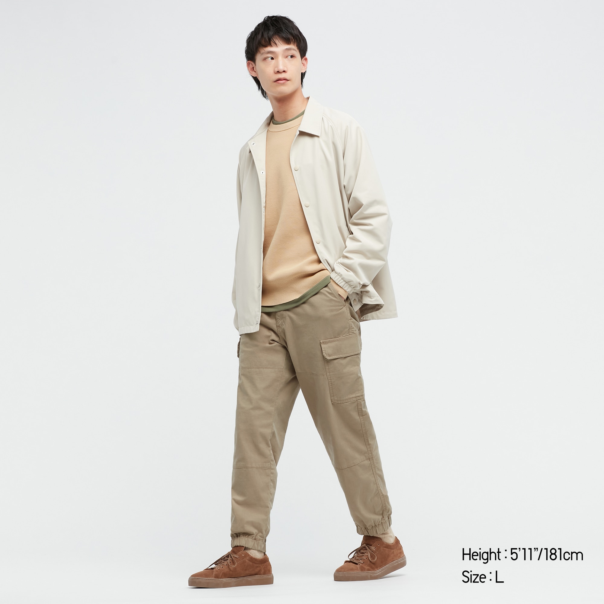 uniqlo loose fit cargo jogger