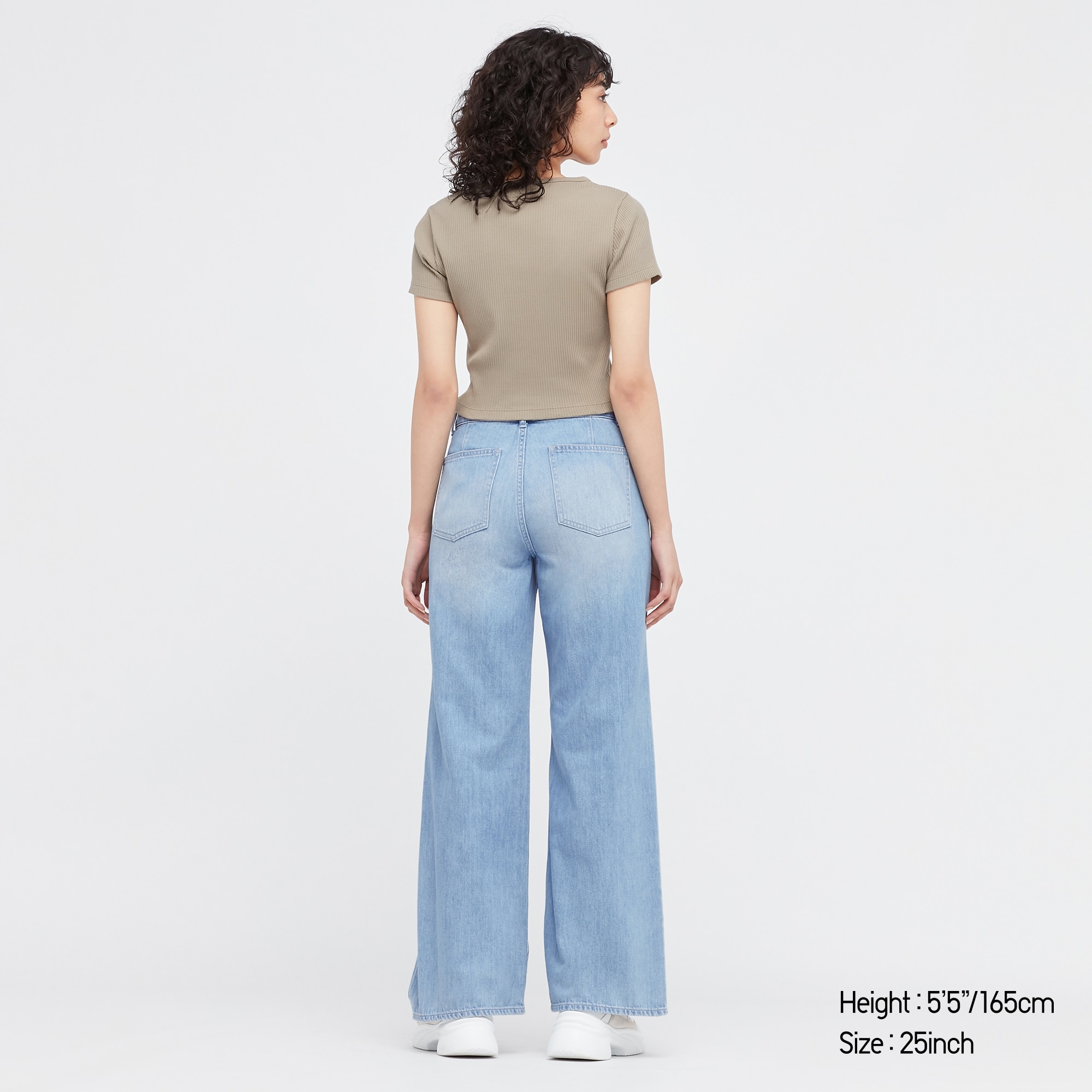 denim flared trousers