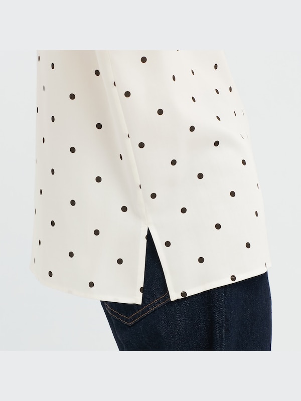 Rayon Printed Short Sleeve Blouse