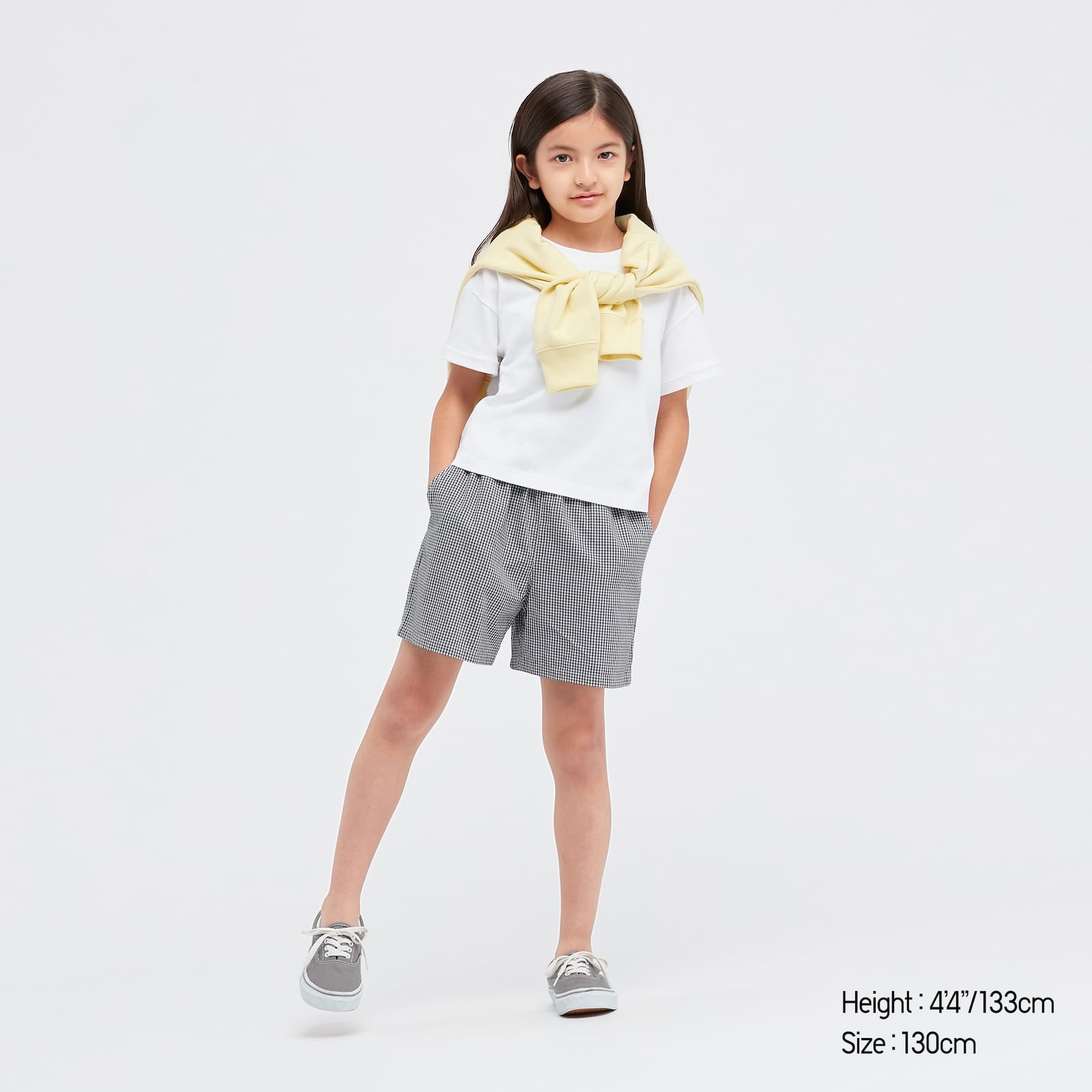 GIRLS Easy Gingham Checked Shorts