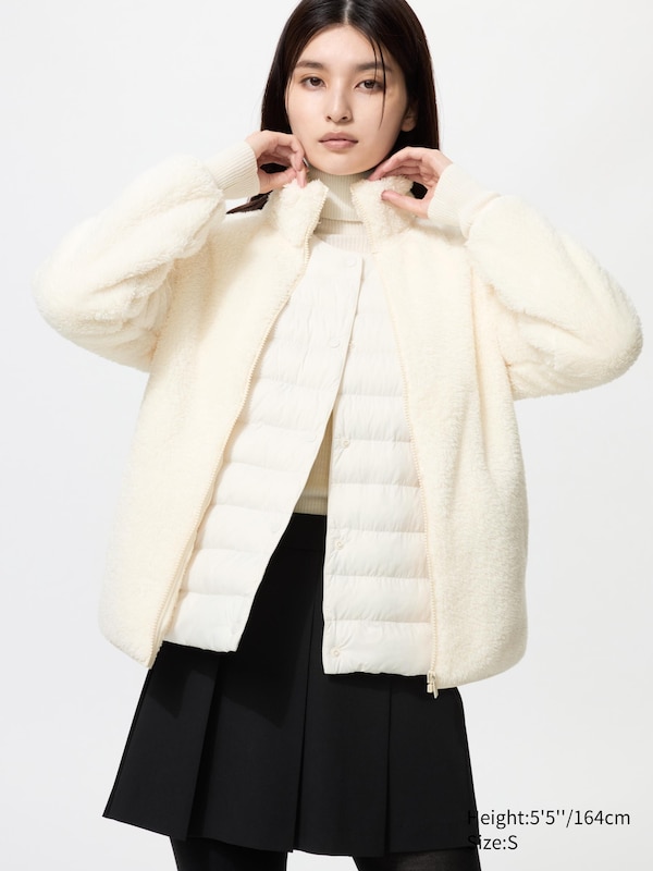 Fluffy Yarn Fleece Full-Zip Jacket