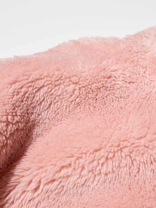 KIDS Fluffy Yarn Fleece Full-Zip Long Sleeve Jacket