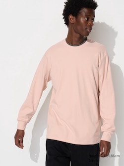 Soft Brushed Crew Neck Long Sleeve T-Shirt