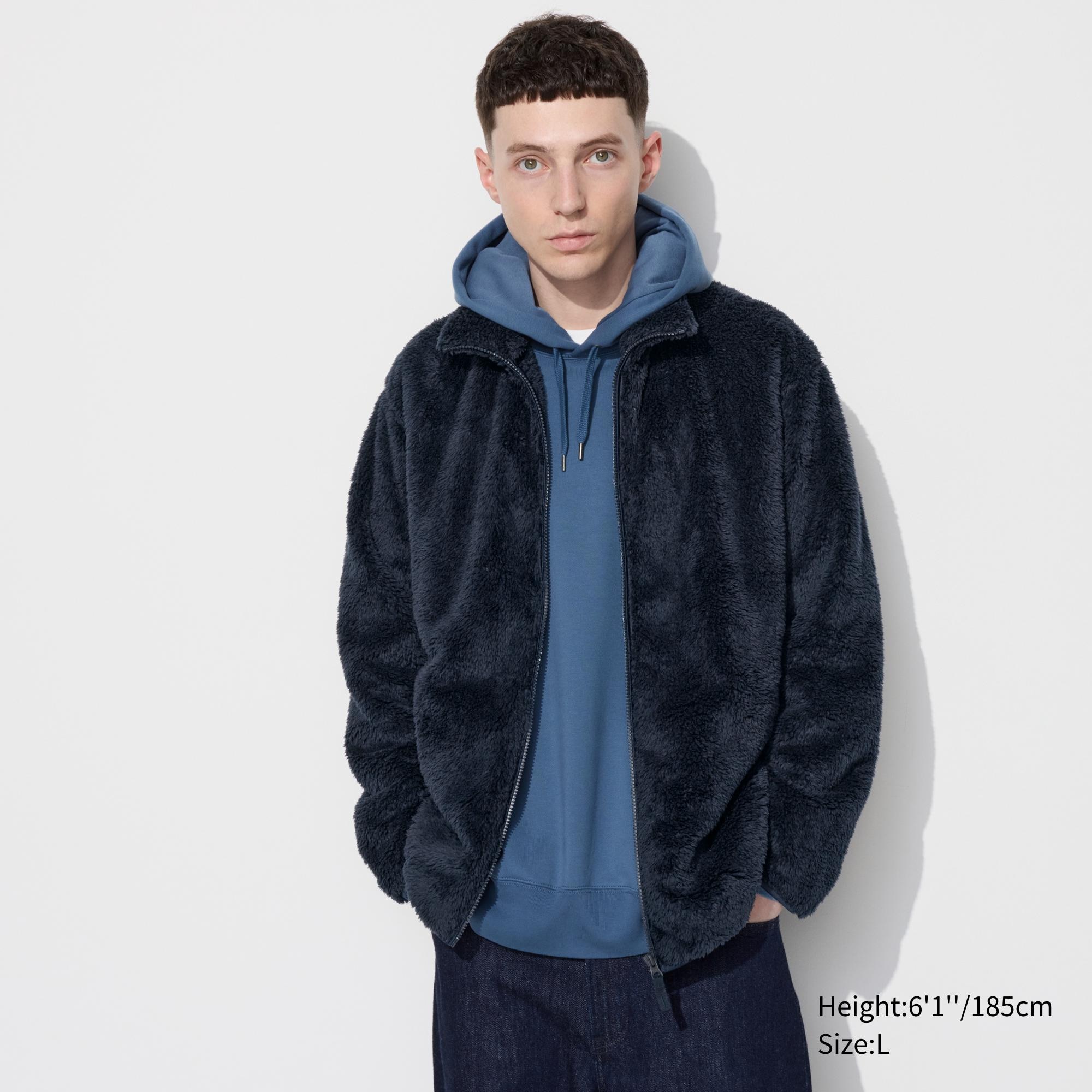 Fluffy yarn fleece store jacket uniqlo