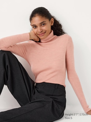 Jersey cashmere cuello alto