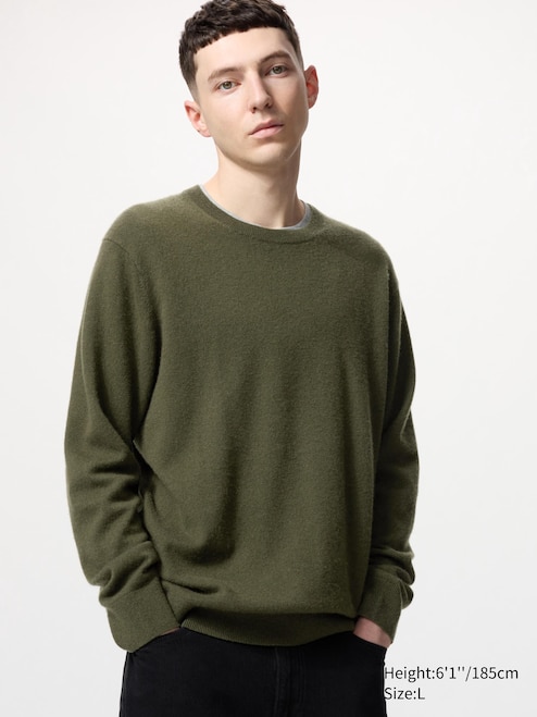 $75 Cashmere Sweater 100% CASHMERE CREW NECK SWEATER UNIQLO AU