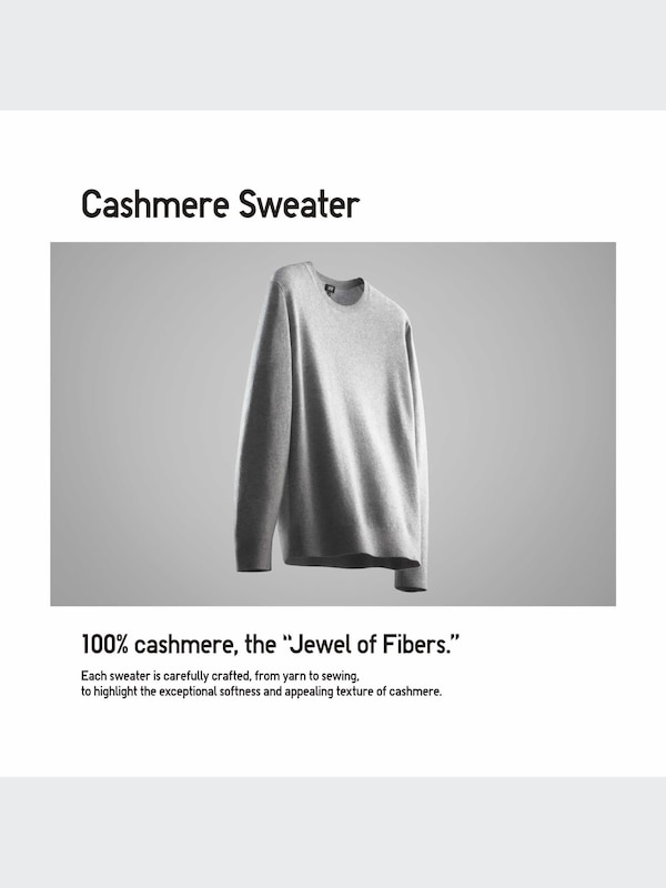 100% Cashmere Crew Neck Sweater