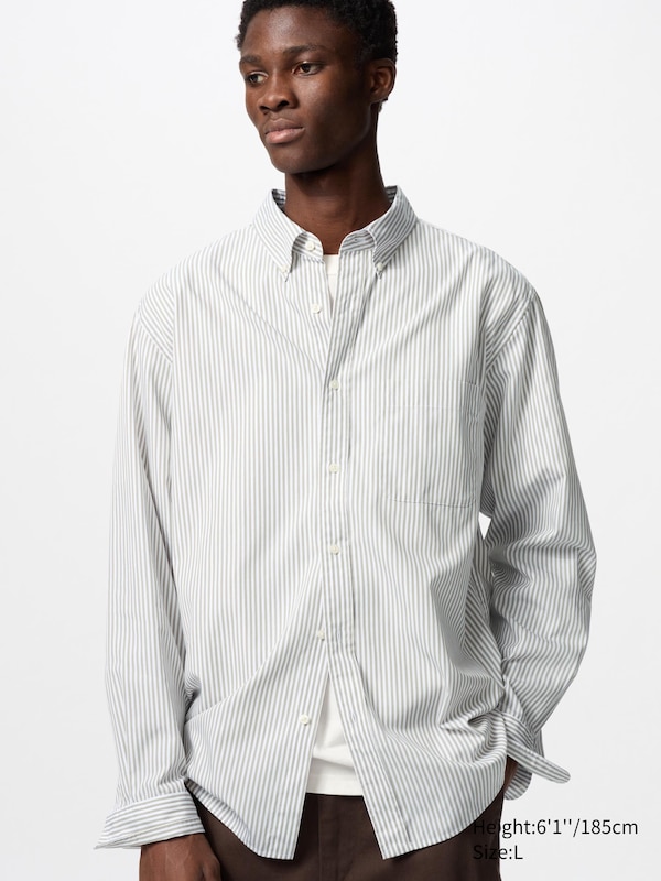 Extra Fine Cotton Broadcloth Long Sleeve Shirt