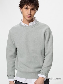 Washable Milano Ribbed Crew Neck Sweater