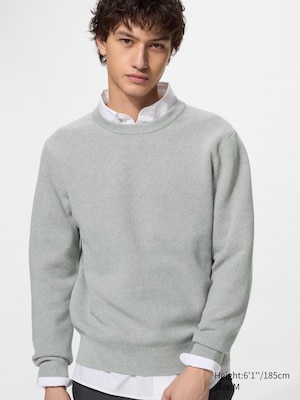 Washable Milano Ribbed Crew Neck Sweater
