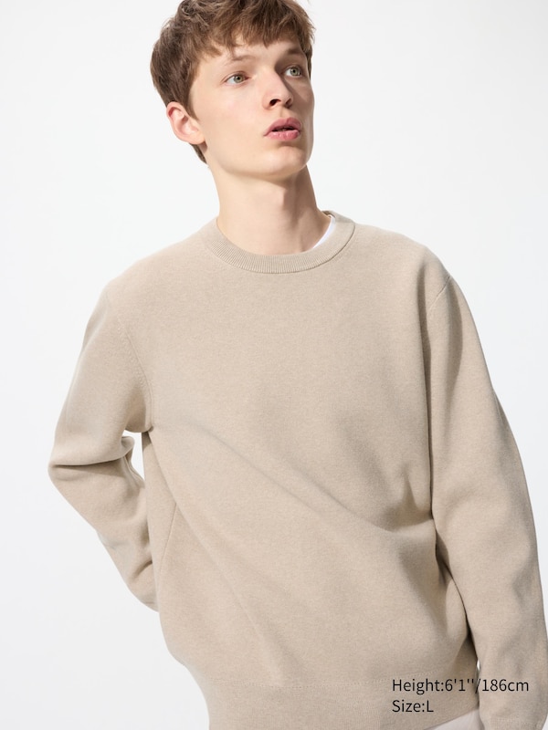 Washable Milano Ribbed Crew Neck Sweater