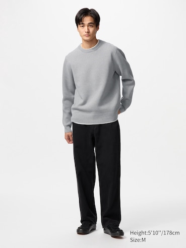 Washable Milano Ribbed Crew Neck Sweater
