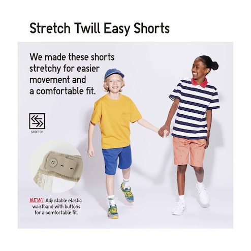 KIDS STRETCH TWILL EASY SHORTS
