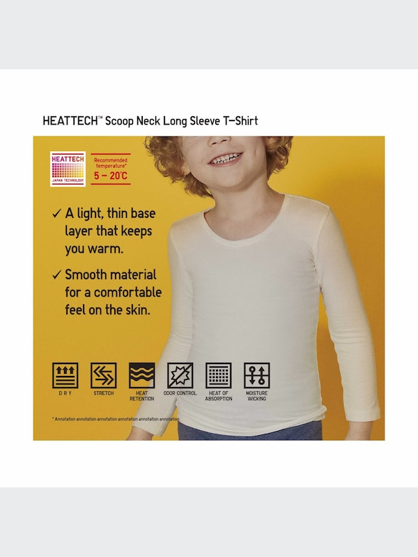 HEATTECH Scoop Neck Long Sleeve T-Shirt